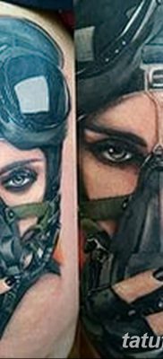 фото тату противогаз от 11.08.2017 №039 — Tattoo gas mask_tatufoto.com