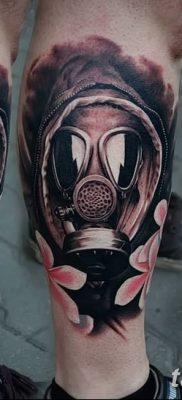 фото тату противогаз от 11.08.2017 №041 — Tattoo gas mask_tatufoto.com