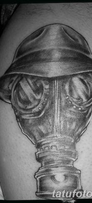 фото тату противогаз от 11.08.2017 №045 — Tattoo gas mask_tatufoto.com