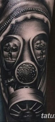фото тату противогаз от 11.08.2017 №142 — Tattoo gas mask_tatufoto.com