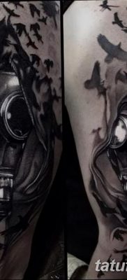фото тату противогаз от 11.08.2017 №145 — Tattoo gas mask_tatufoto.com