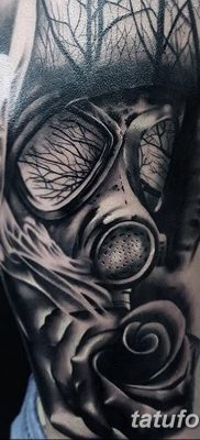 фото тату противогаз от 11.08.2017 №146 — Tattoo gas mask_tatufoto.com