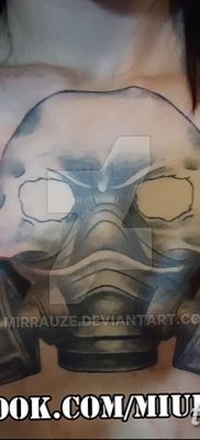 фото тату противогаз от 11.08.2017 №148 — Tattoo gas mask_tatufoto.com