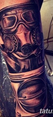 фото тату противогаз от 11.08.2017 №157 — Tattoo gas mask_tatufoto.com
