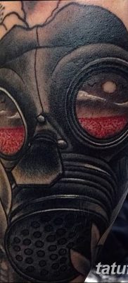 фото тату противогаз от 11.08.2017 №159 — Tattoo gas mask_tatufoto.com