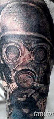 фото тату противогаз от 11.08.2017 №160 — Tattoo gas mask_tatufoto.com
