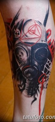 фото тату противогаз от 11.08.2017 №163 — Tattoo gas mask_tatufoto.com
