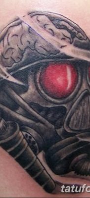 фото тату противогаз от 11.08.2017 №164 — Tattoo gas mask_tatufoto.com