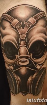 фото тату противогаз от 11.08.2017 №167 — Tattoo gas mask_tatufoto.com