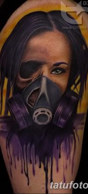 фото тату противогаз от 11.08.2017 №169 — Tattoo gas mask_tatufoto.com