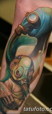 фото тату противогаз от 11.08.2017 №175 — Tattoo gas mask_tatufoto.com