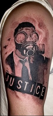фото тату противогаз от 11.08.2017 №176 — Tattoo gas mask_tatufoto.com