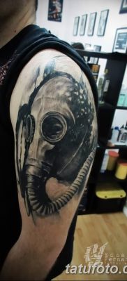 фото тату противогаз от 11.08.2017 №182 — Tattoo gas mask_tatufoto.com