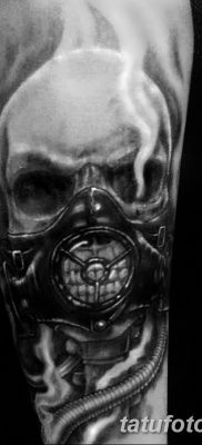фото тату противогаз от 11.08.2017 №190 — Tattoo gas mask_tatufoto.com