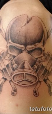 фото тату противогаз от 11.08.2017 №191 — Tattoo gas mask_tatufoto.com