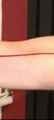фото тату прямая линия (полоса) от 11.08.2017 №010 — Straight line tattoo