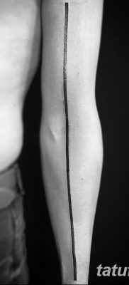фото тату прямая линия (полоса) от 11.08.2017 №017 — Straight line tattoo
