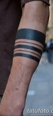 фото тату прямая линия (полоса) от 11.08.2017 №021 — Straight line tattoo