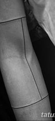 фото тату прямая линия (полоса) от 11.08.2017 №129 — Straight line tattoo