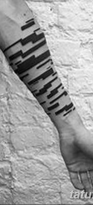 фото тату прямая линия (полоса) от 11.08.2017 №140 — Straight line tattoo