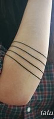 фото тату прямая линия (полоса) от 11.08.2017 №143 — Straight line tattoo