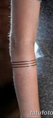 фото тату прямая линия (полоса) от 11.08.2017 №156 — Straight line tattoo