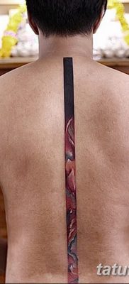 фото тату прямая линия (полоса) от 11.08.2017 №161 — Straight line tattoo
