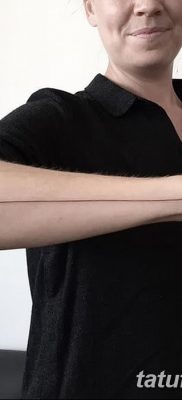 фото тату прямая линия (полоса) от 11.08.2017 №164 — Straight line tattoo