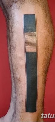 фото тату прямая линия (полоса) от 11.08.2017 №169 — Straight line tattoo