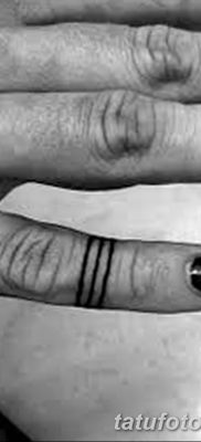 фото тату прямая линия (полоса) от 11.08.2017 №174 — Straight line tattoo
