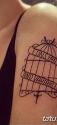 фото тату птица и клетка от 16.08.2017 №014 — Tattoo bird and cage_tatufoto.com