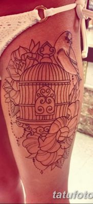 фото тату птица и клетка от 16.08.2017 №029 — Tattoo bird and cage_tatufoto.com