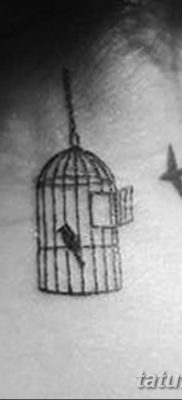 фото тату птица и клетка от 16.08.2017 №034 — Tattoo bird and cage_tatufoto.com