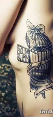 фото тату птица и клетка от 16.08.2017 №036 — Tattoo bird and cage_tatufoto.com