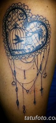 фото тату птица и клетка от 16.08.2017 №038 — Tattoo bird and cage_tatufoto.com