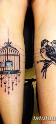 фото тату птица и клетка от 16.08.2017 №041 — Tattoo bird and cage_tatufoto.com