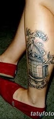 фото тату птица и клетка от 16.08.2017 №071 — Tattoo bird and cage_tatufoto.com