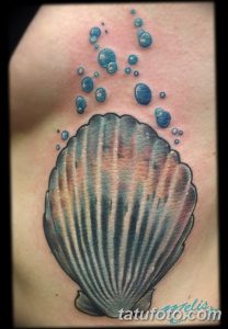 фото тату раковина от 19.08.2017 №042 - Tattoo shell_tatufoto.com