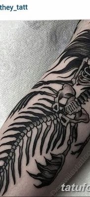 фото тату скелет от 28.08.2017 №009 — tattoo skeleton — tatufoto.com