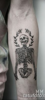 фото тату скелет от 28.08.2017 №026 — tattoo skeleton — tatufoto.com