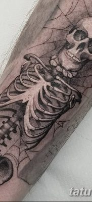 фото тату скелет от 28.08.2017 №032 — tattoo skeleton — tatufoto.com