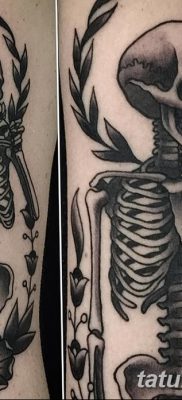 фото тату скелет от 28.08.2017 №035 — tattoo skeleton — tatufoto.com
