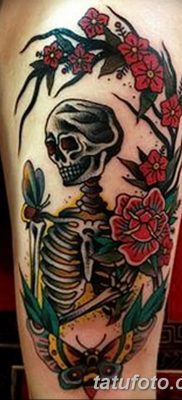 фото тату скелет от 28.08.2017 №036 — tattoo skeleton — tatufoto.com