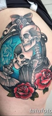 фото тату скелет от 28.08.2017 №038 — tattoo skeleton — tatufoto.com