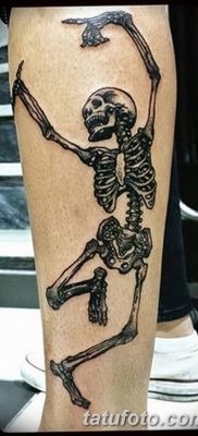 фото тату скелет от 28.08.2017 №042 — tattoo skeleton — tatufoto.com
