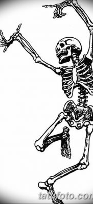 фото тату скелет от 28.08.2017 №044 — tattoo skeleton — tatufoto.com