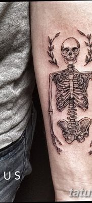 фото тату скелет от 28.08.2017 №045 — tattoo skeleton — tatufoto.com