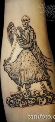 фото тату скелет от 28.08.2017 №053 — tattoo skeleton — tatufoto.com