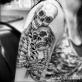 фото тату скелет от 28.08.2017 №085 - tattoo skeleton - tatufoto.com