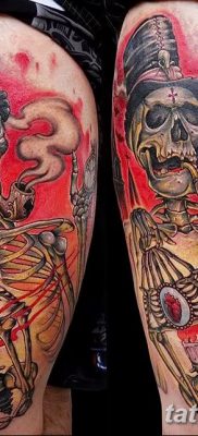 фото тату скелет от 28.08.2017 №092 — tattoo skeleton — tatufoto.com